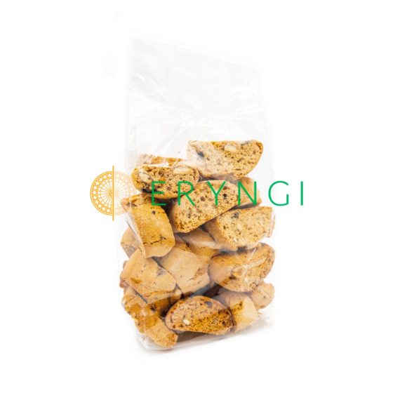 Cantucci artigianali pugliesi mandorla e cioccolato.